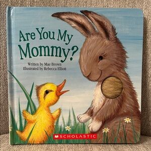 Scholastic Are You My Mommy? Book with Yellow Duck and Brown Rabbit